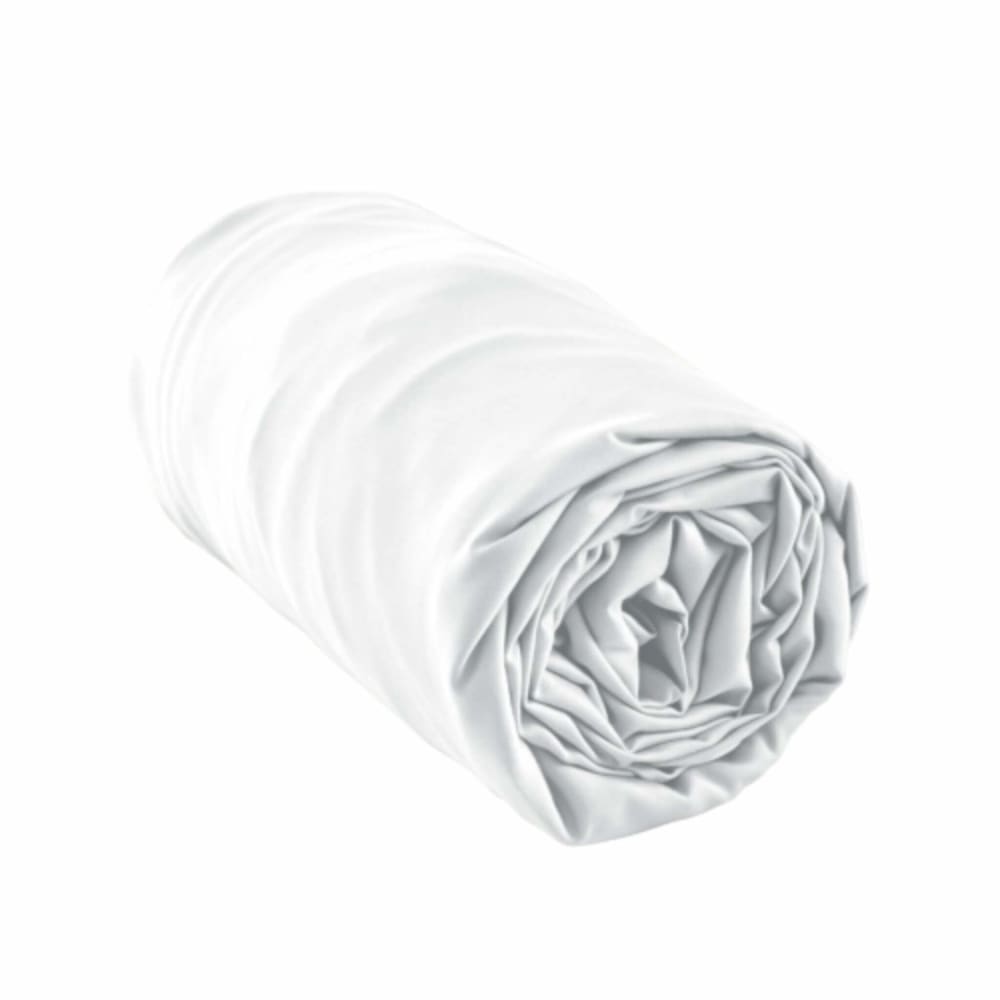 Drap housse en bambou uni blanc 140x190 cm - Maisons du Monde