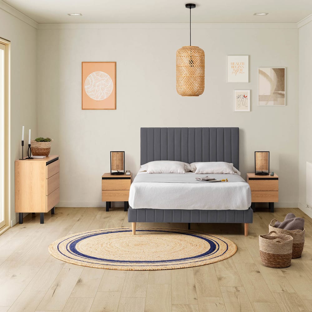 Kopfteil 90x60 cm Dunkelgrau - Maisons Du Monde