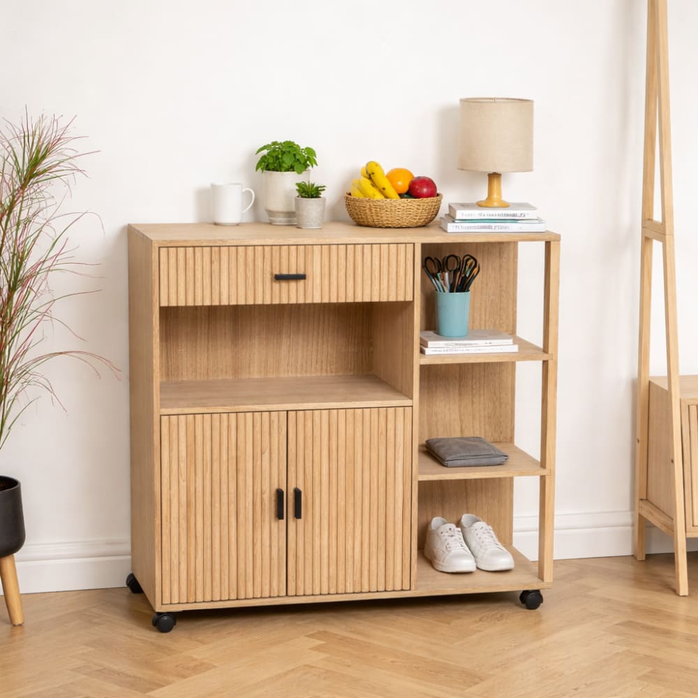Nordlys Servierwagen aus Holz Braun Braun Holz