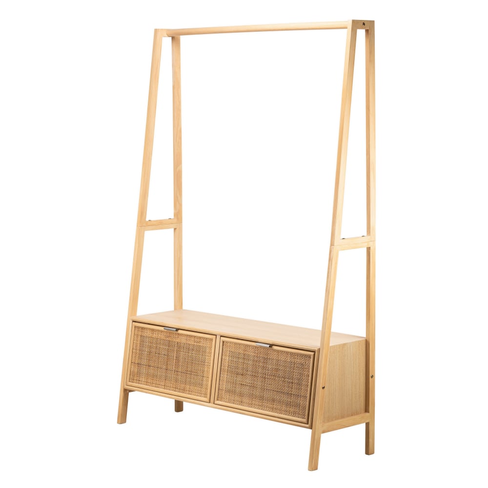 Vestiaire/portant en - bois cannage
