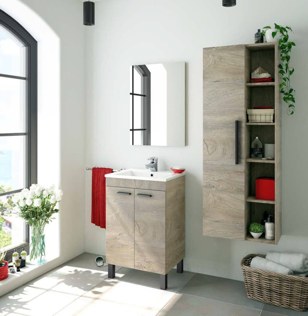 Unterschrank aus Edelfurnier, Braun Eiche - Maisons Du Monde