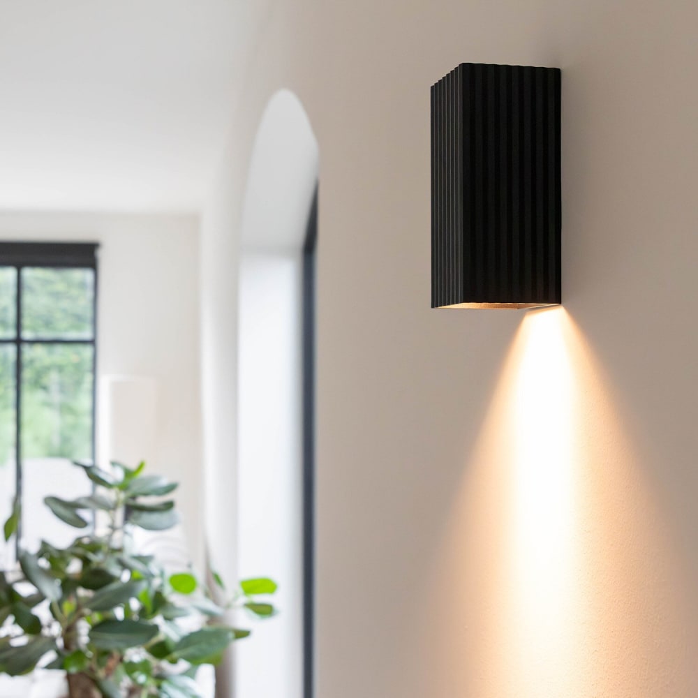 Lampe murale, rectangulaire et noir, 18 cm - Maisons du Monde