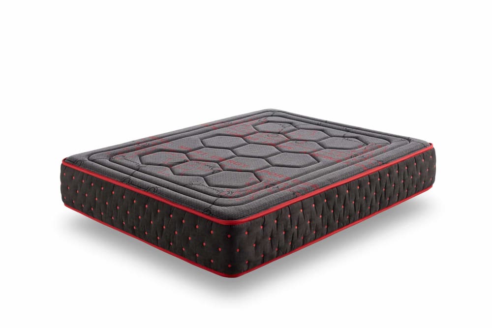 Moonia Viskoelastische Matratze - 150x190 cm - 27 cm Schwarz Öko-Tex Zertifikat Pes - Polyester