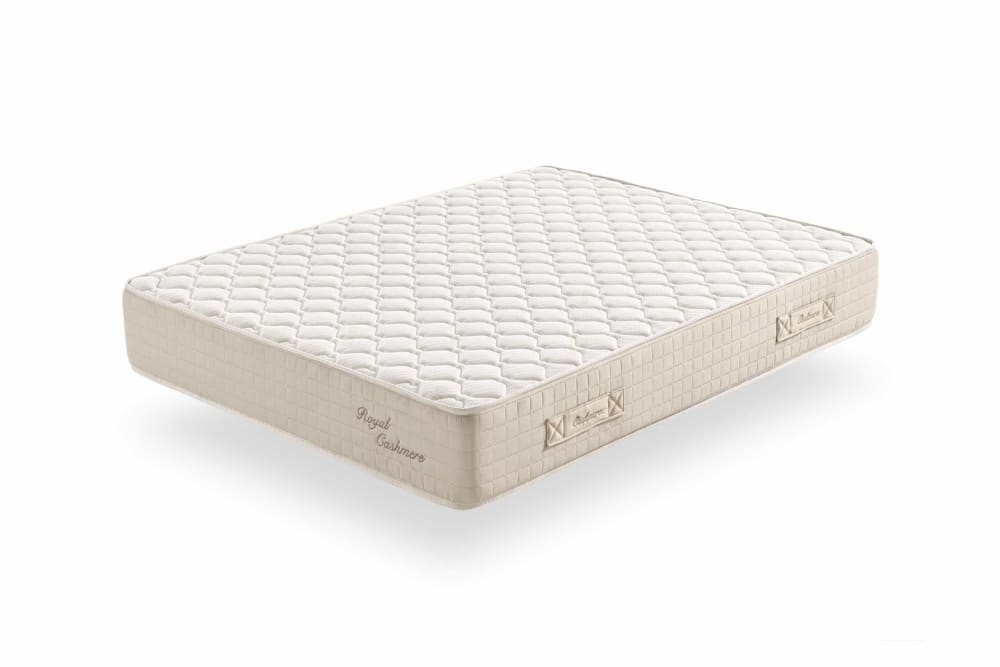 Moonia Viskoelastische Matratze - 135x190 cm - 30 cm Beige Öko-Tex Zertifikat Pes - Polyester