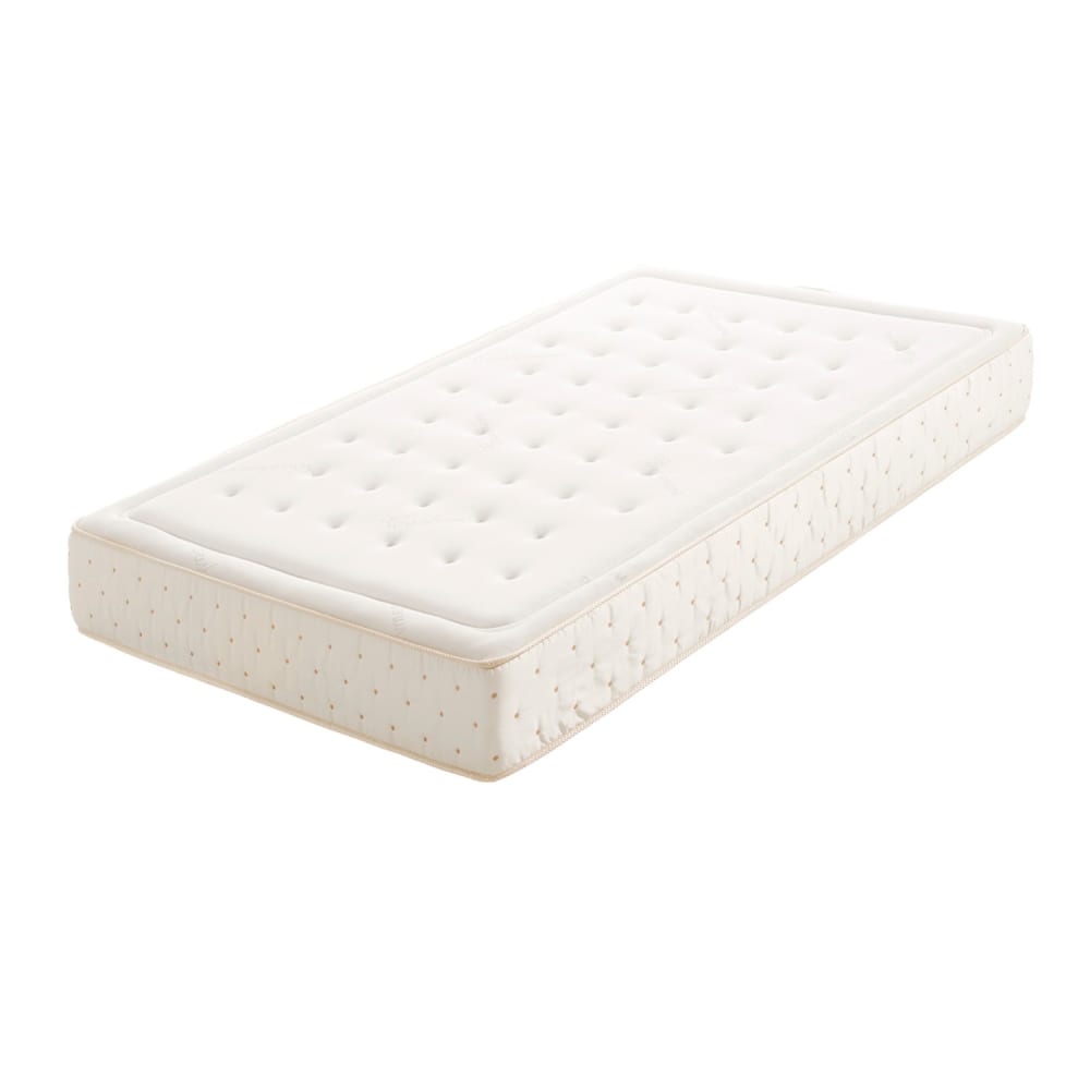 Moonia Viskoelastische Matratze - 80x190 cm - 27 cm Weiß Öko-Tex Zertifikat Pes - Polyester