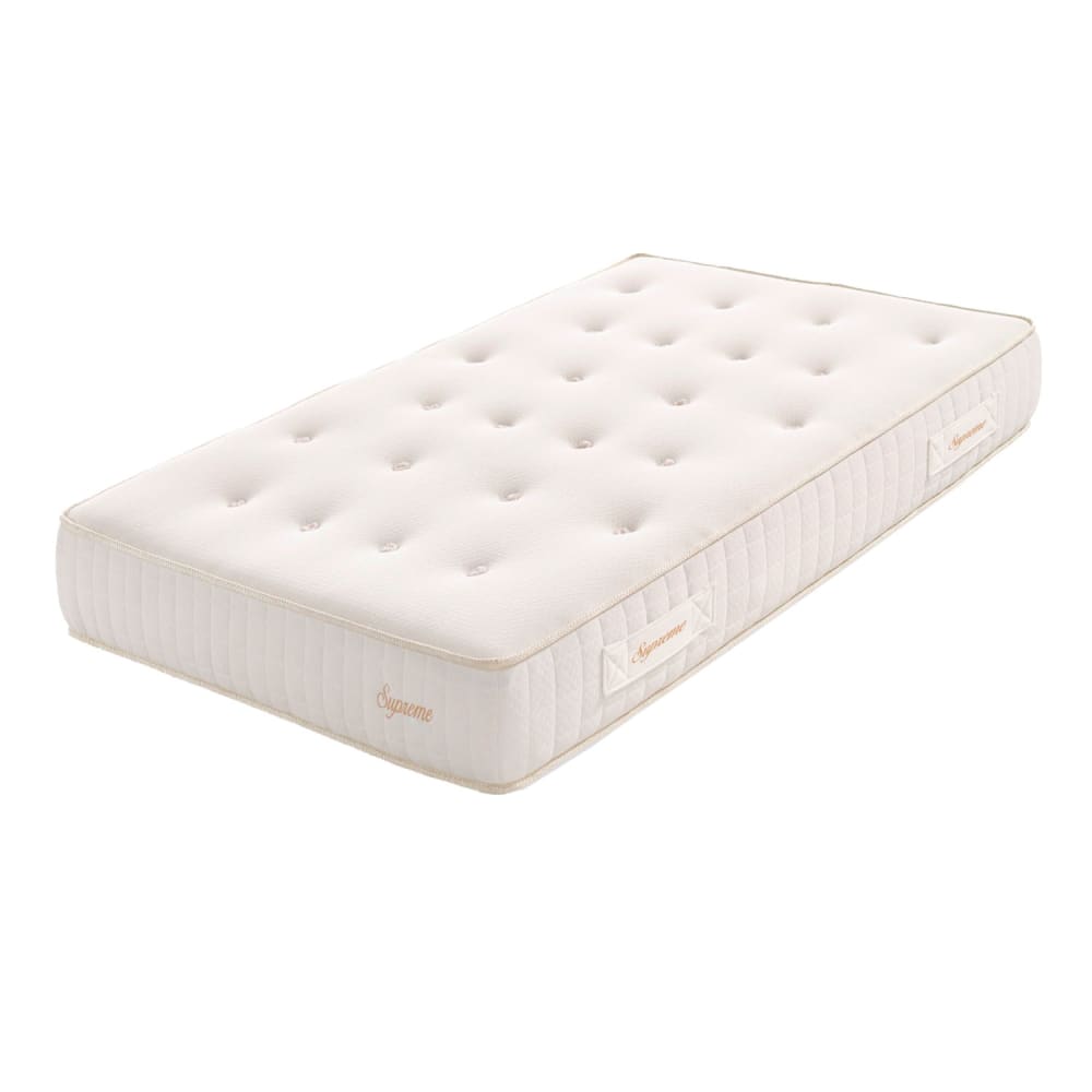 Moonia Taschenfederkern-Matratze - 90x200 cm - 25 cm Beige Öko-Tex Zertifikat Pes - Polyester