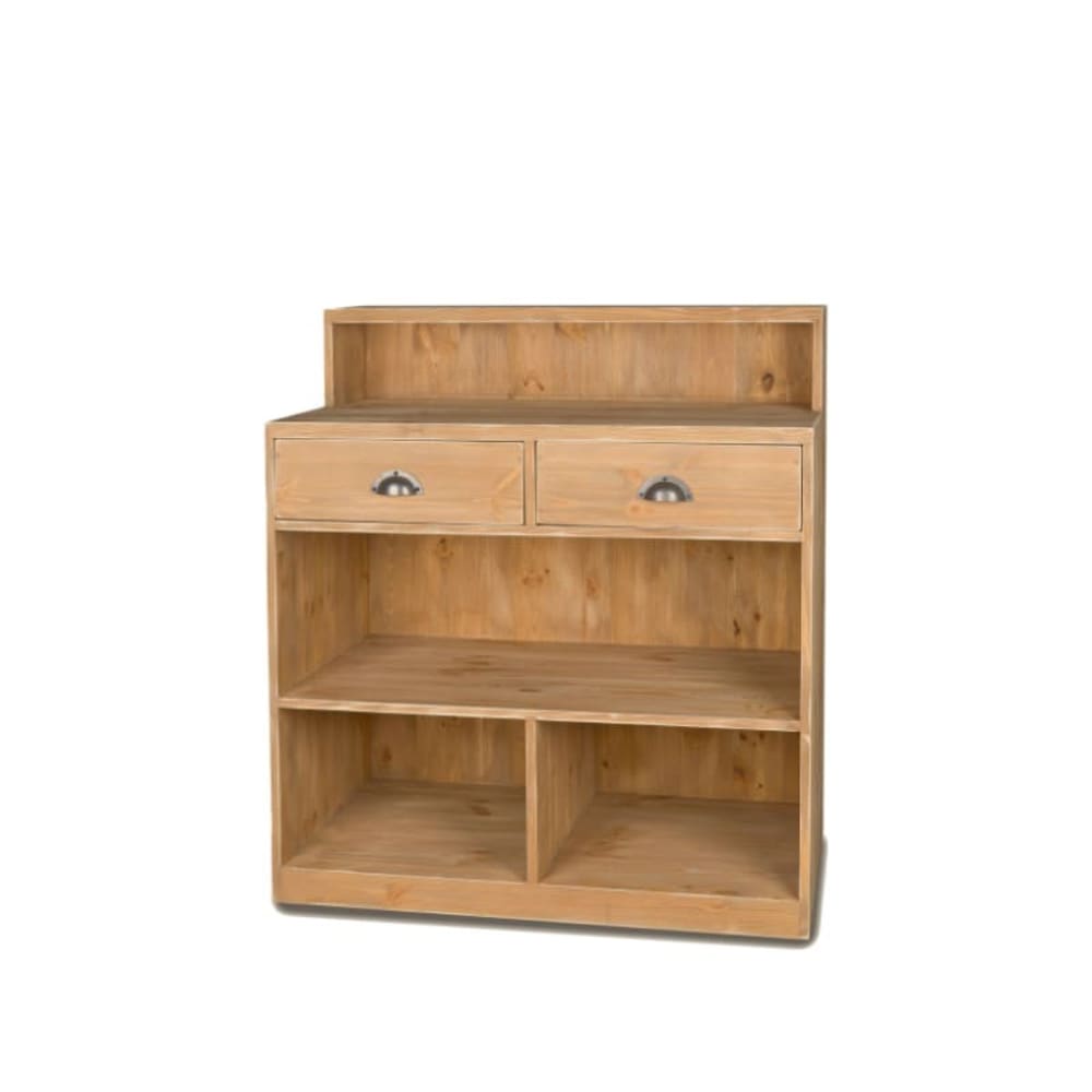 Tradis Kundenempfangstheke, Massivholz Beige