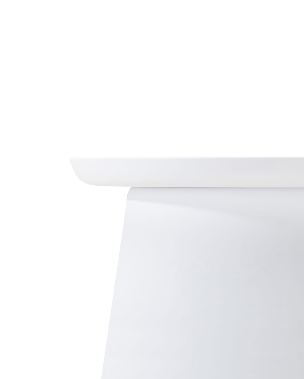 Table d’appoint ronde en polypropylène D50cm blanc - Maisons du Monde
