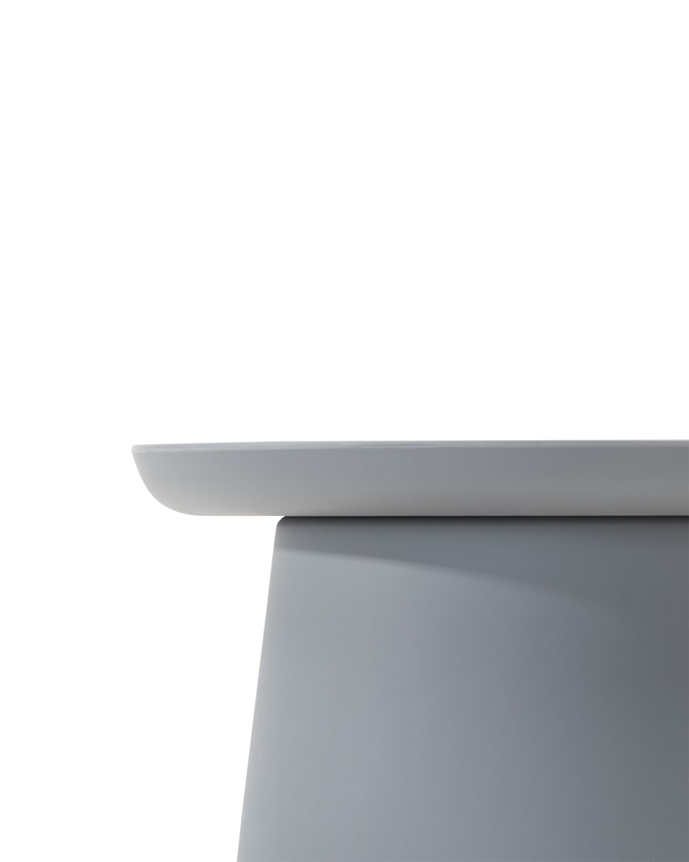 Set jardin 2 tables rondes en polypropylène gris 50 et 70 cm - Maisons du Monde