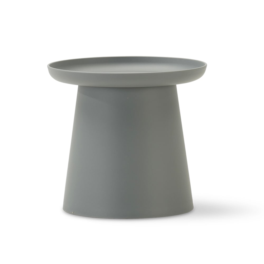 Table d’appoint ronde en polypropylène 50cm diam gris