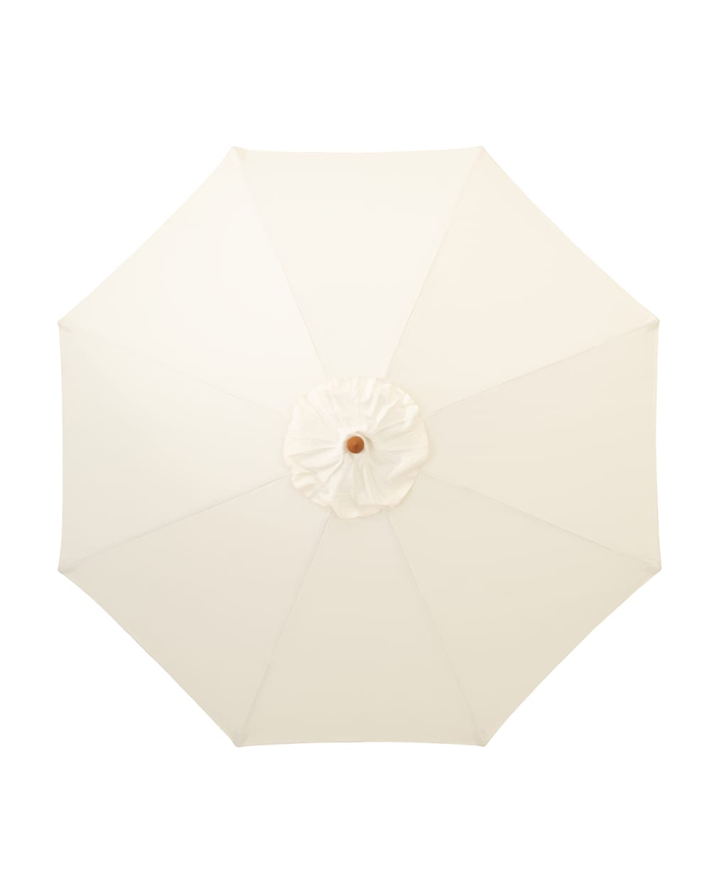 Parasol en bois rond diamètre 3m ecru  - habana