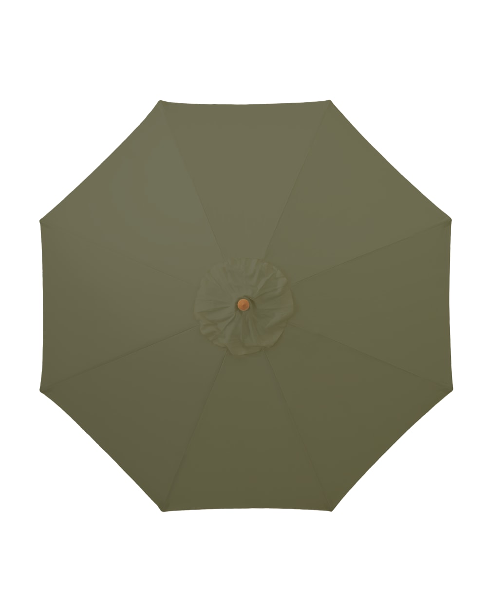 Parasol en bois rond diamètre 3m taupe  - habana