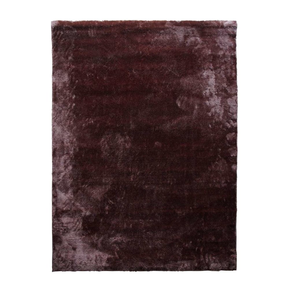 Tapis uni tout doux marron foncé  120x160