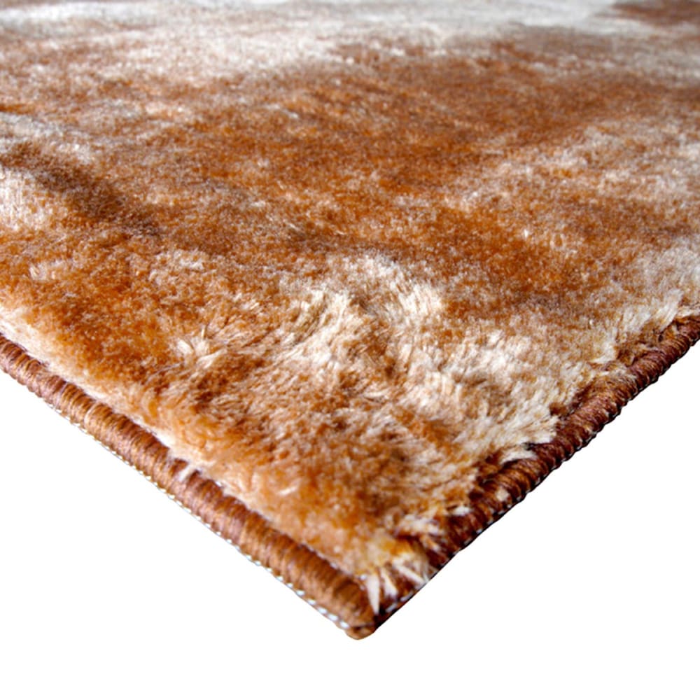 Tapis doux antidérapant marron uni 160x220 — vue 4