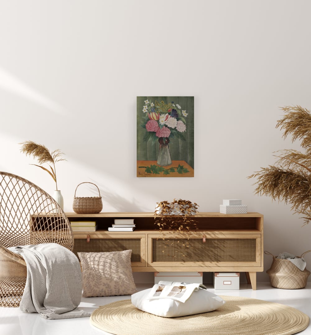 Toile 60x40 impression Fleurs Rousseau