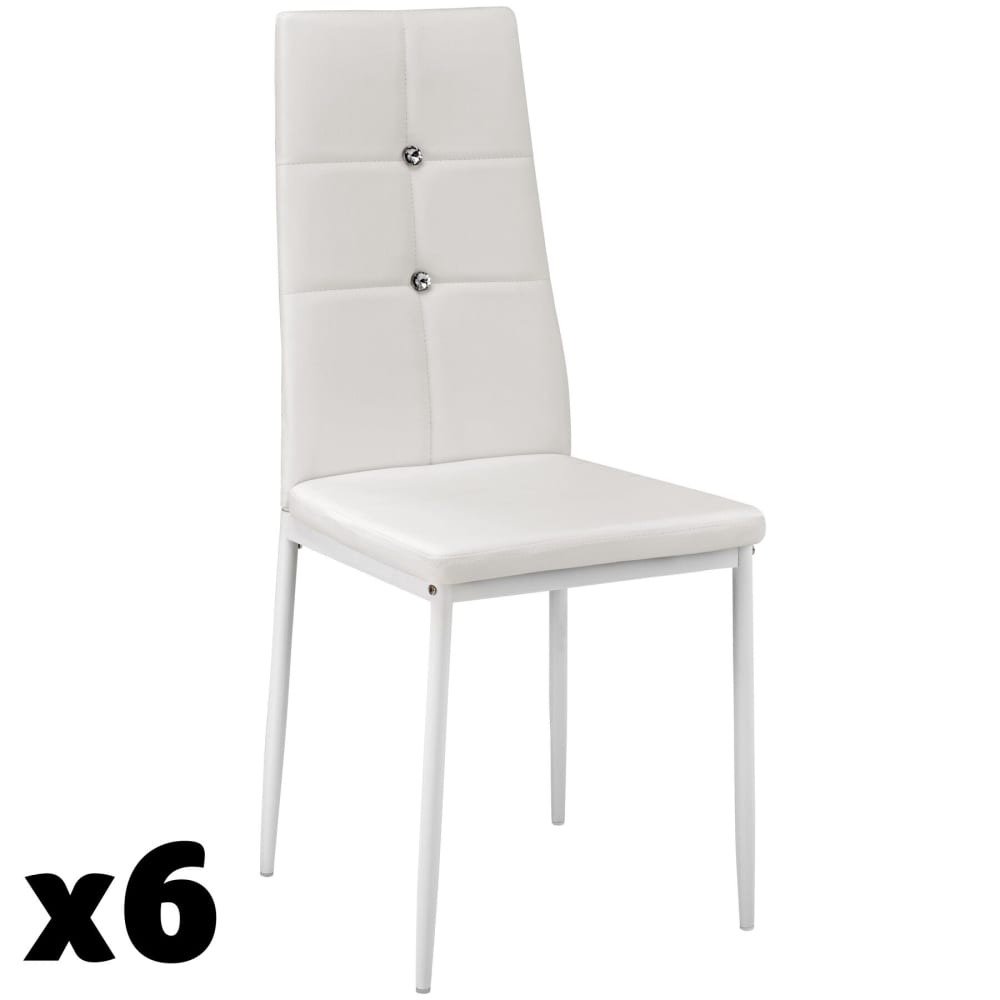 Ensemble de 6 chaises - cuir