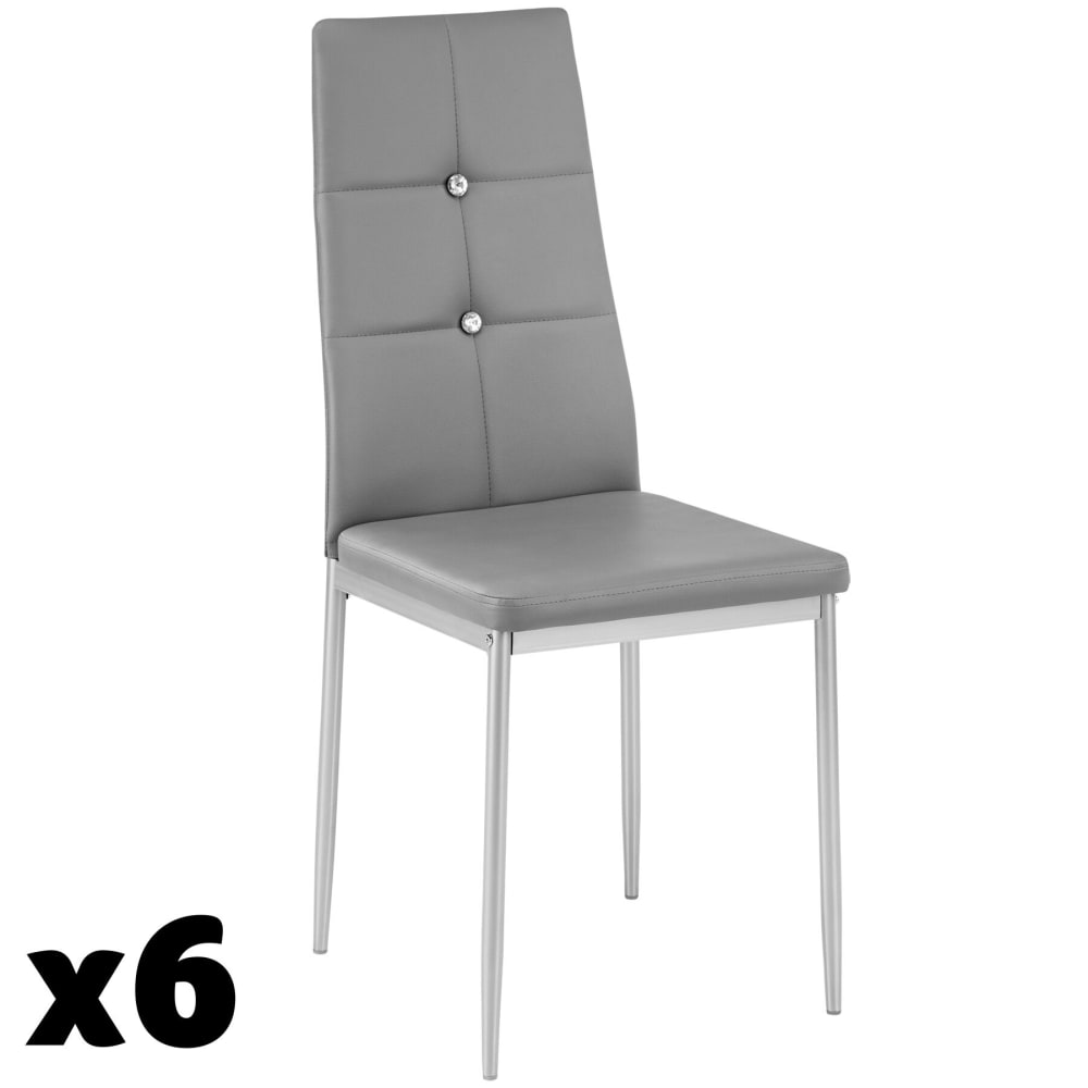 Ensemble de 6 chaises - cuir