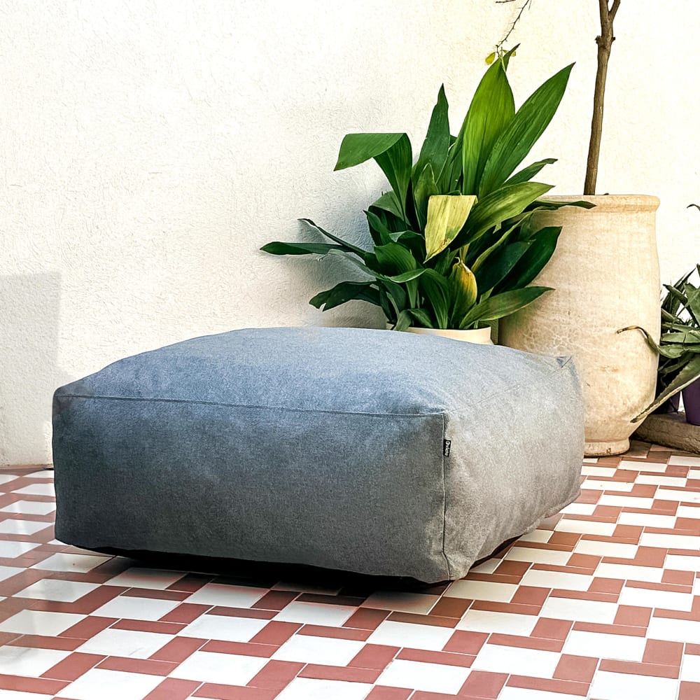 Pouf de jardin pour canapé modulable gris - Maisons du Monde
