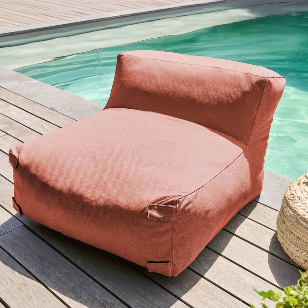 Fauteuil de jardin pour canapé modulable terracotta