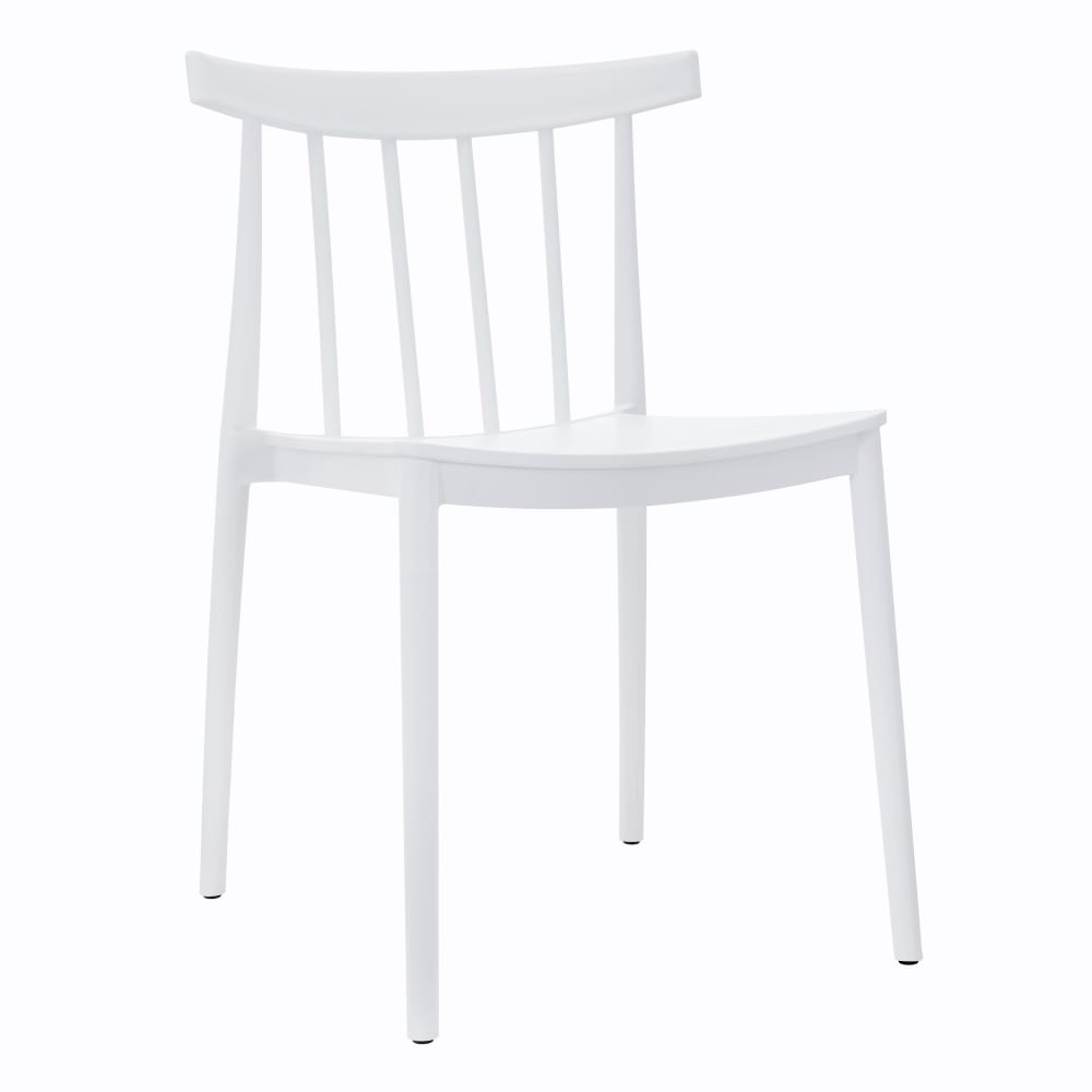 Chaise de terrasse en polypropylène blanche