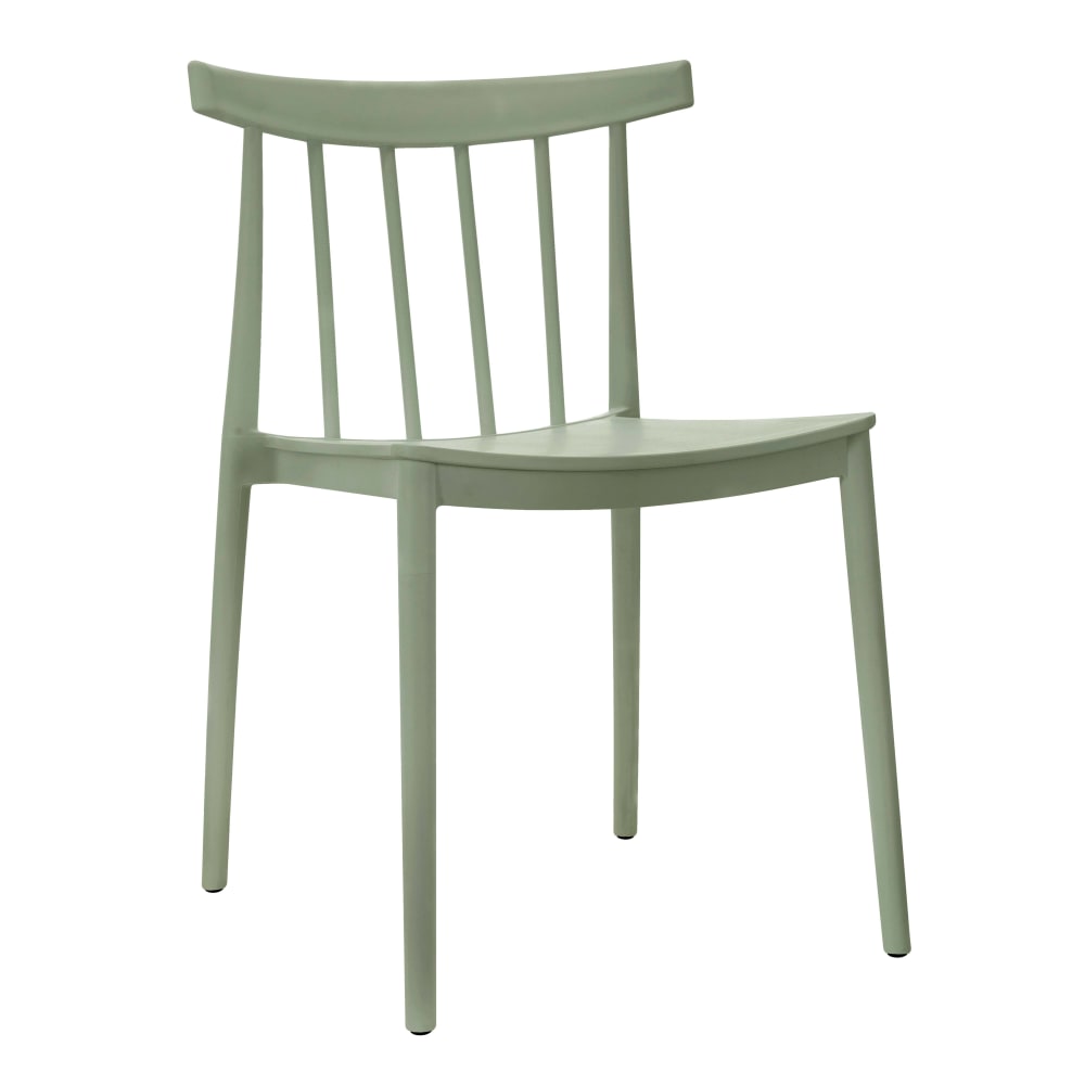 Chaise de terrasse en polypropylène vert sauge