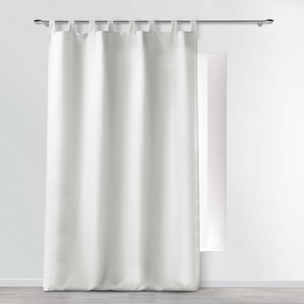 Rideau uni blanc 140x260 - Maisons du Monde