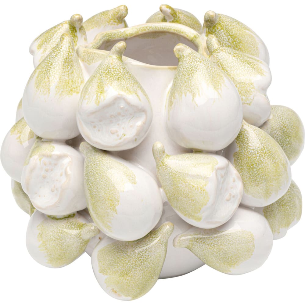 Vase figues vertes en grès