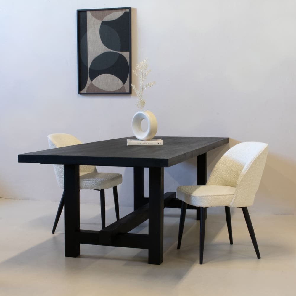 Esstisch aus Mangoholz 240cm, schwarz - Maisons Du Monde