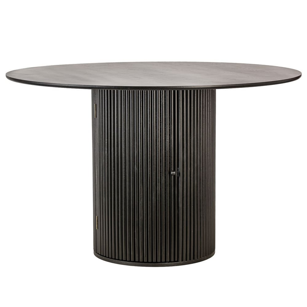 Table à manger 6 personnes en pin noir D120