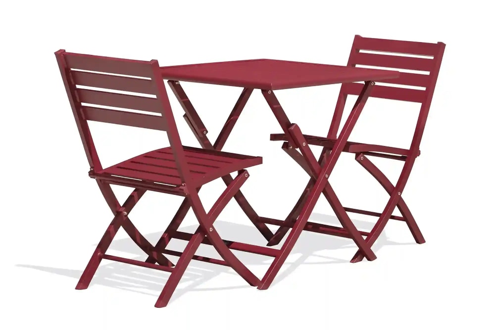Ensemble repas de jardin carré en aluminium - Maisons du Monde