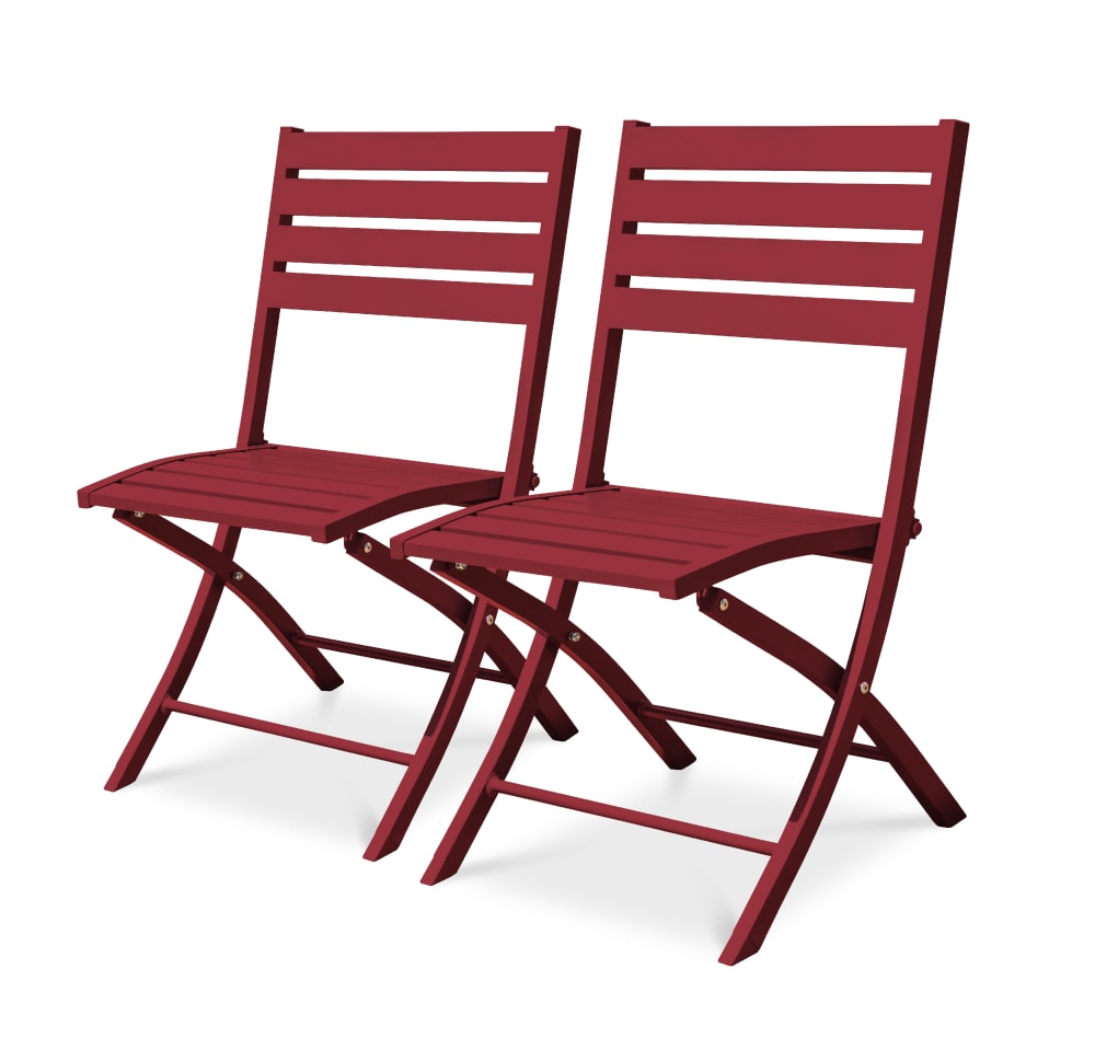 Lot 2 chaises jardin