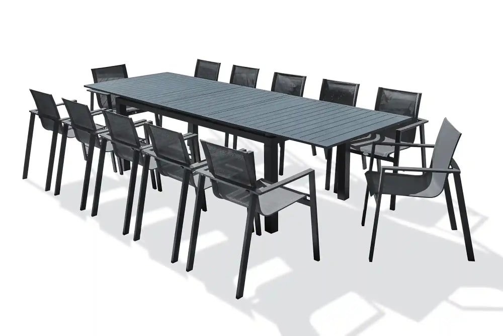 Ensemble repas de jardin en aluminium - Maisons du Monde