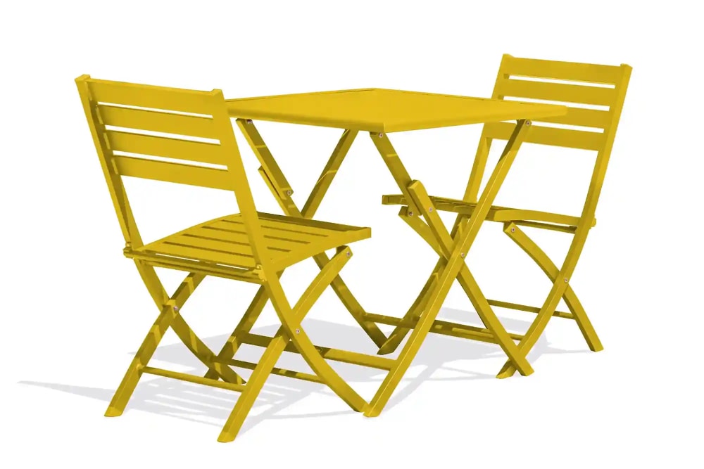 Ensemble repas de jardin carré en aluminium - Maisons du Monde
