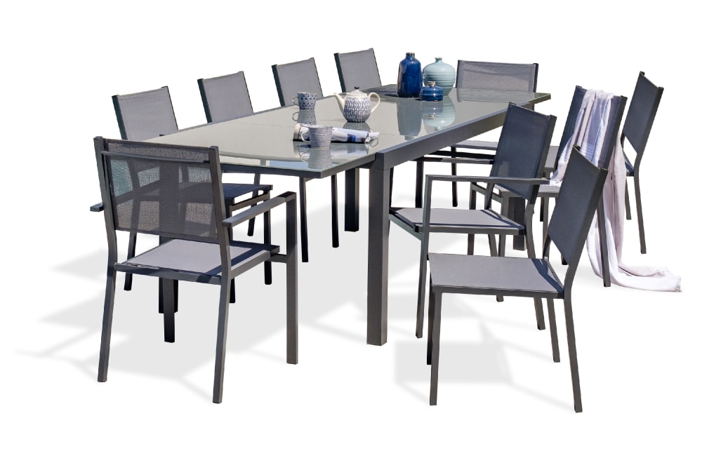 Ensemble repas 10 à - plateau verre