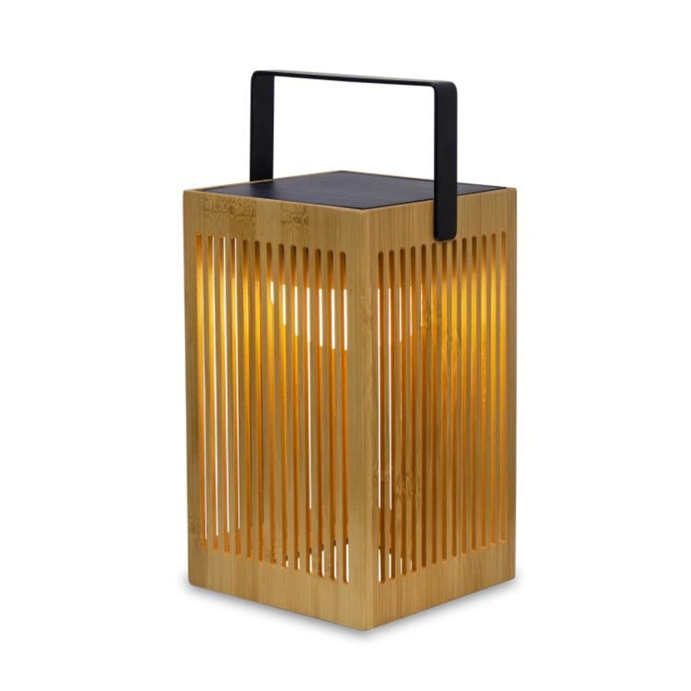 Lanterne solaire d'extérieur sans fil h24cm marron