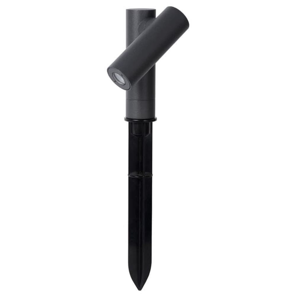 Lucide Gartenstrahler aus Aluminium mit 1 integrierten LED, anthrazit style modern Grau Metall