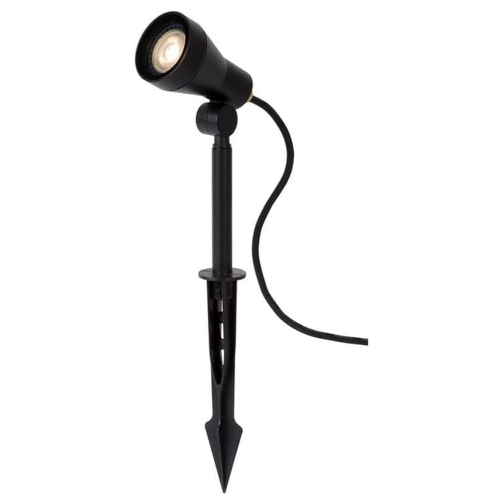 Lucide Gartenstrahler aus Aluminium 1xGU10 (MR16), schwarz style modern - Metall