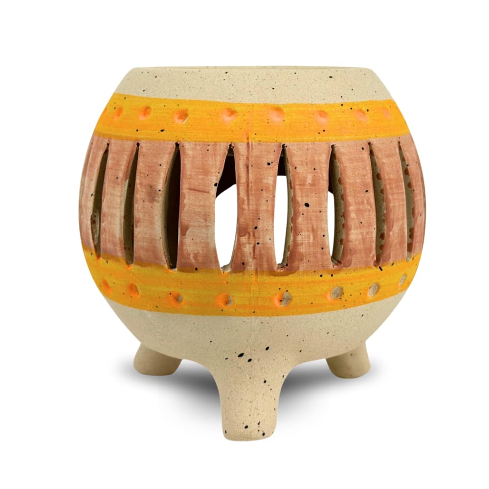 Zen'Arôme Duftbrenner aus keramik personalisierbar farbig - H10,6 cm Beige