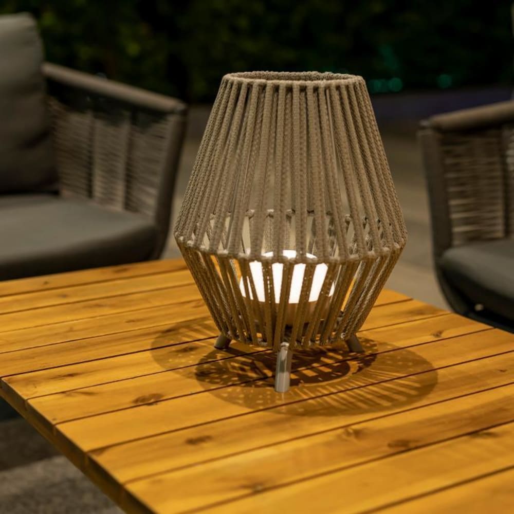 Lampe à poser d'extérieur h32.5cm gris - Maisons du Monde