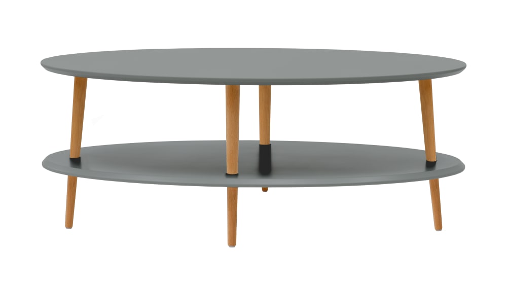 Ragaba Couchtisch, 110x70x45, Betongrau style modern - Holz
