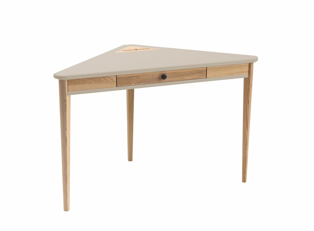 Ragaba Eckschreibtisch, 114x85x75, Braun Beige style modern Beige Holz