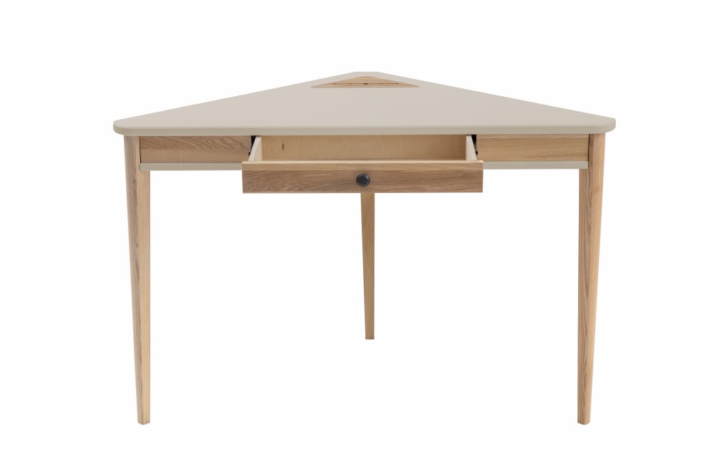Eckschreibtisch, 114x85x75, Braun Beige - Maisons Du Monde