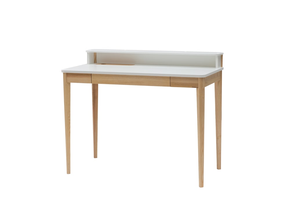 Ragaba Schreibtisch, Holz, 110x56x75, Weiß style modern Weiß Holz