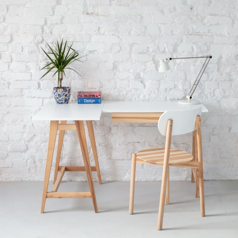 L-förmiger Schreibtisch, 115x85x75, Salbeigrün - Maisons Du Monde
