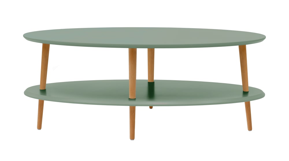 Ragaba Couchtisch, 110x70x45, Salbeigrün style modern - Holz