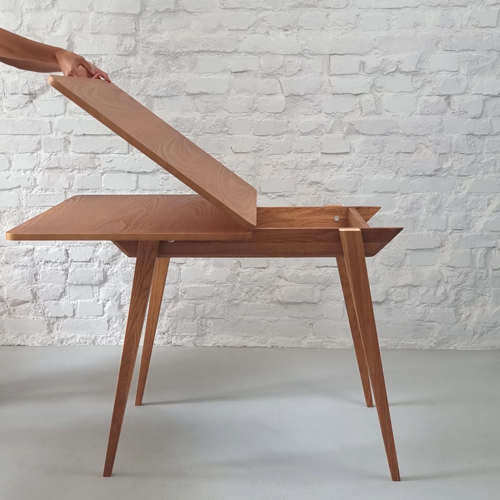 Ausziehbarer Konsolentisch, 45x90x76, Eiche - Maisons Du Monde
