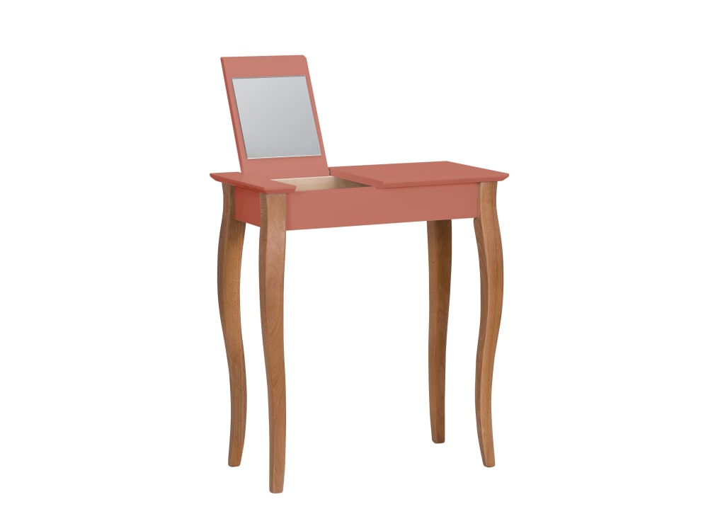 Ragaba Schminktisch, Holz, 65x35x74, Korallenfarbig style modern ROSA SPANPLATTE Jugendliche