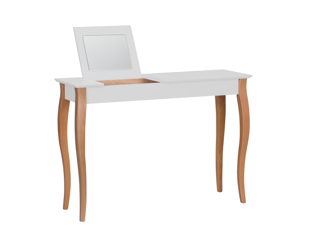 Ragaba Schminktisch, Holz, 105x35x74, Perlgrau style modern Spanplatte Jugendliche