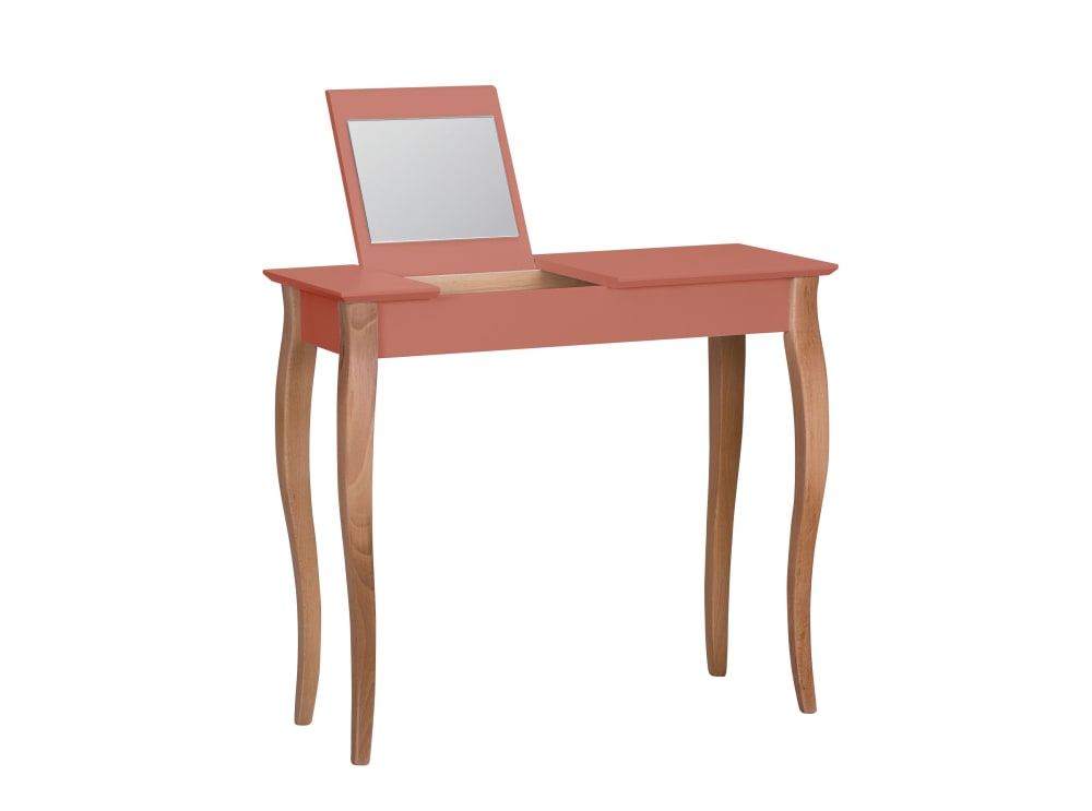Ragaba Schminktisch, Holz, 85x35x74, Korallenfarbig style modern ROSA SPANPLATTE Jugendliche