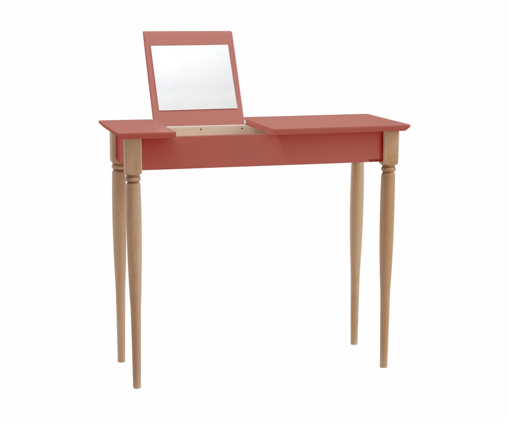 Ragaba Schminktisch, Holz, 85x35x74, Korallenfarbig style modern ROSA SPANPLATTE Jugendliche